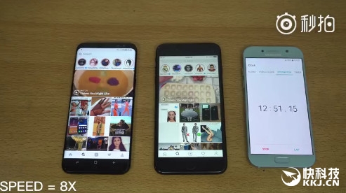 三星S8+/iPhone 7+续航对比测试：结果完胜！